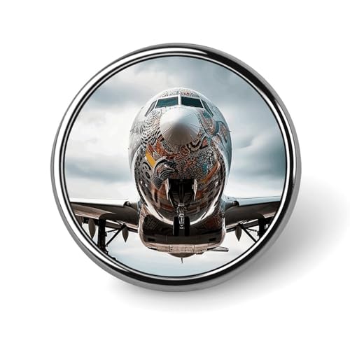 Anstecknadel mit braunem Kaninchen, rund, niedliche Krawattennadel für Hüte, Kleidung, Taschen, einzigartiges Mode-Accessoire, Geschenk für Männer und Frauen, Circular, Aluminium, Kein Edelstein von GHBNK