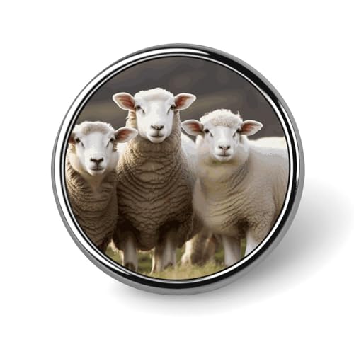 Feuer- und Wasser-Phönix-Brosche, rund, niedliche Krawattennadel für Hüte, Kleidung, Taschen, einzigartiges Mode-Accessoire, Geschenk für Männer und Frauen, Circular, Aluminium, Kein Edelstein von GHBNK