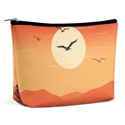 GHBNK Kosmetiktasche, tragbar, Kulturbeutel, Sonnenuntergang, Stadtbild, Reise, Make-up-Tasche, Kosmetiktasche, Make-up, Organizer, Lippenstift-Tasche für Damen, Fliegend, Einheitsgröße GHBNK Kosmetiktasche, tragbar, Kulturbeutel, Sonnenuntergang, Stadtbild, Reise, Make-up-Tasche, Kosmetiktasche, Make-up, Organizer, Lippenstift-Tasche für Damen, Fliegend, Einheitsgröße von GHBNK