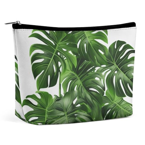 GHBNK Kosmetiktasche mit Muscheln, Seestern am Strand, tragbare Kulturbeutel, Reise-Make-up-Tasche, Make-up-Tasche, Organizer, Lippenstift-Tasche für Damen, Monstera Deliciosa Bananenpalme GHBNK Kosmetiktasche mit Muscheln, Seestern am Strand, tragbare Kulturbeutel, Reise-Make-up-Tasche, Make-up-Tasche, Organizer, Lippenstift-Tasche für Damen, Monstera Deliciosa Bananenpalme von GHBNK