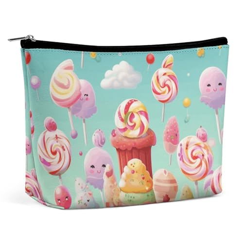 GHBNK Kosmetiktasche mit USA-Flagge, tragbare Kulturbeutel, Reise-Make-up-Tasche, Make-up-Tasche, Organizer, Lippenstift-Tasche für Damen, Candy Happy, Einheitsgröße GHBNK Kosmetiktasche mit USA-Flagge, tragbare Kulturbeutel, Reise-Make-up-Tasche, Make-up-Tasche, Organizer, Lippenstift-Tasche für Damen, Candy Happy, Einheitsgröße von GHBNK