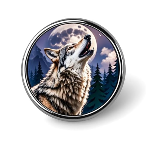 Punk Rock Kopfhörer Schädel Runde Anstecknadel Brosche Abzeichen Niedliche Krawattennadel für Hüte, Kleidung, Taschen, einzigartiges Mode-Accessoire, Geschenk für Männer und Frauen, Circular von GHBNK