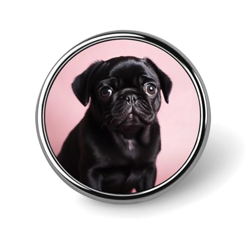 Runde Anstecknadel Eule auf Baum, niedliche Krawattennadel für Hüte, Kleidung, Taschen, einzigartiges Mode-Accessoire, Geschenk für Männer und Frauen, Circular, Aluminium, Kein Edelstein von GHBNK