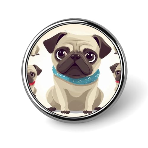 Runde Anstecknadel mit Meeresmuschelkunst, niedliche Krawattennadel für Hüte, Kleidung, Taschen, einzigartiges Mode-Accessoire, Geschenk für Männer und Frauen, Circular, Aluminium, Kein Edelstein von GHBNK