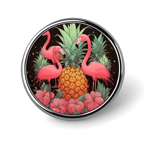 Runde Anstecknadel mit goldenen Sternen und Mond, niedliche Krawattennadel für Hüte, Kleidung, Taschen, einzigartiges Mode-Accessoire, Geschenk für Männer und Frauen, Circular, Aluminium, Kein von GHBNK