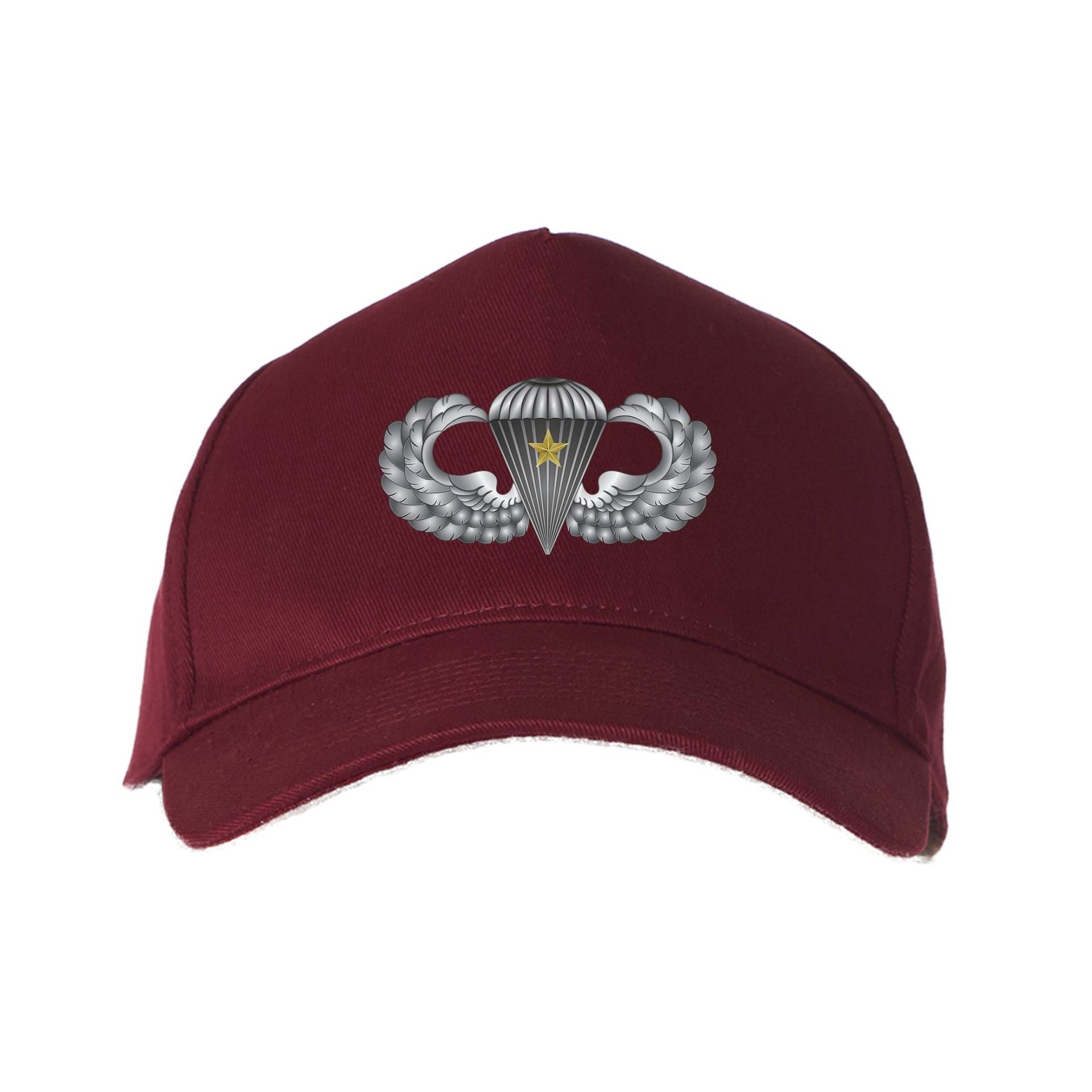 Us Army Basic Parachutist Abzeichen W/Kampfsprung Bestickte Baseballkappe-12844 von GHCCLOTHING