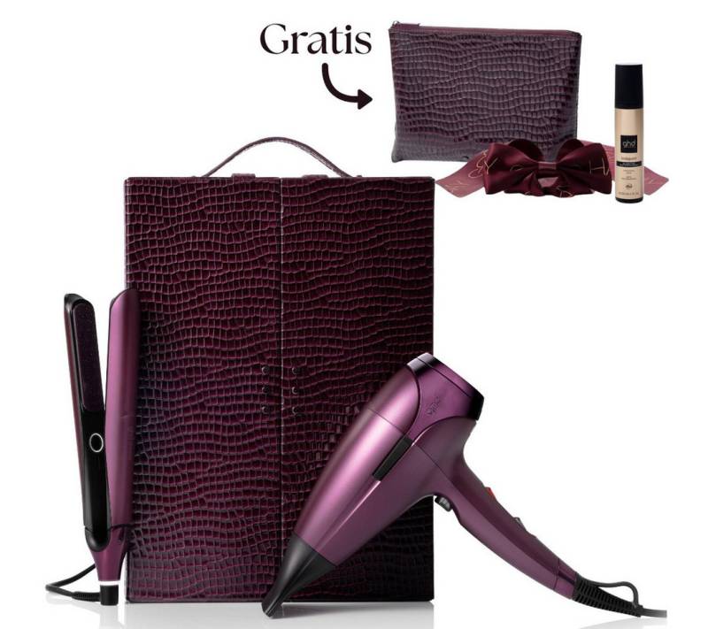 GHD Glätteisen Deluxe Set cherry chic mit gratis Style Set von GHD