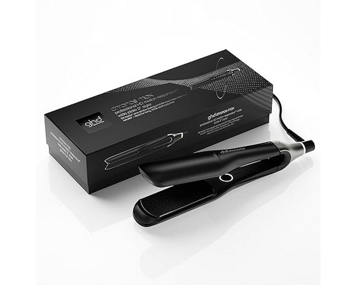 GHD Glätteisen GHD Chronos Max Glätteisen mit breiten Platten schwarz Keramik, Universelle Spannung für weltweiten Einsatz GHD Glätteisen GHD Chronos Max Glätteisen mit breiten Platten schwarz Keramik, Universelle Spannung für weltweiten Einsatz von GHD