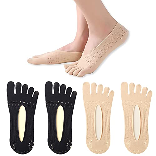 GHEART Damen Kurze Sneaker-Zehensocken,Unsichtbare Socken,Socken mit Fingern Kurze Socken für Frauen,Zehensocken Füßlinge,Orthopädische atmungsaktive Socken,Pilates Socken für Laufen, Yoga. von GHEART