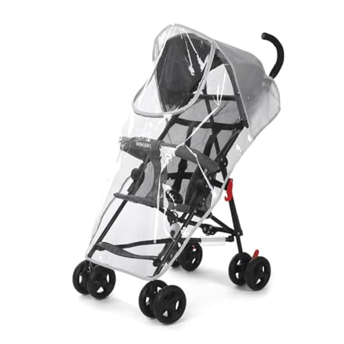 Regenverdeck für buggy, Kinderwagen Windschutz für Regen und Wind, Universal Regenschutz für Kinderwagen, Kinderwagen Regenschutz, Gute Luftzirkulation, Schadstofffrei, Transparent von GHEART