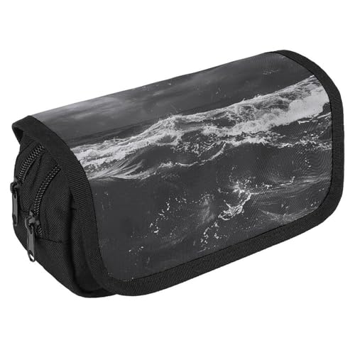 Federmäppchen mit abstraktem körnigem Bild, großes Fassungsvermögen, niedliches Stifteetui mit 3 Fächern, Bürobedarf, große Bleistifttasche mit Reißverschluss, Stoffstifttasche für Erwachsene Federmäppchen mit abstraktem körnigem Bild, großes Fassungsvermögen, niedliches Stifteetui mit 3 Fächern, Bürobedarf, große Bleistifttasche mit Reißverschluss, Stoffstifttasche für Erwachsene von GHENBLT