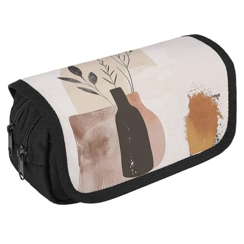 GHENBLT Federmäppchen, Organizer mit großem Fassungsvermögen, niedliches Stifteetui mit 3 Fächern, Bürobedarf, große Bleistifttasche mit Reißverschluss, Stoffstifttasche für Erwachsene, tragbare GHENBLT Federmäppchen, Organizer mit großem Fassungsvermögen, niedliches Stifteetui mit 3 Fächern, Bürobedarf, große Bleistifttasche mit Reißverschluss, Stoffstifttasche für Erwachsene, tragbare von GHENBLT