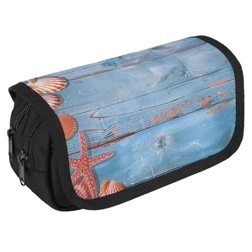 Things on The Ground Federmäppchen, Organizer, großes Fassungsvermögen, niedliches Stifteetui mit 3 Fächern, Bürobedarf, großes Federmäppchen mit Reißverschluss, Stoffstifttasche für Erwachsene von GHENBLT