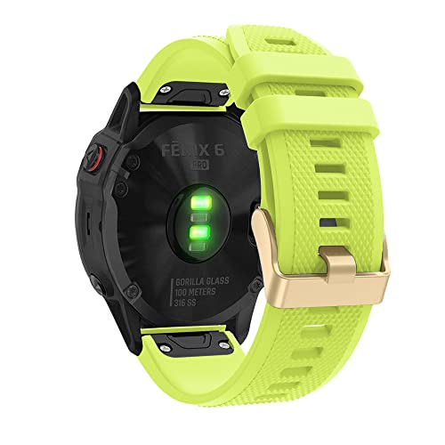 GHFHSG 26, 20, 22 mm, Silikon-Schnellverschluss-Uhrenarmband für Garmin Fenix 7, 7X, 5X, 6, 6X Pro, Easyfit, Descent G1/Instinct2, For Vertix 2, Achat von GHFHSG