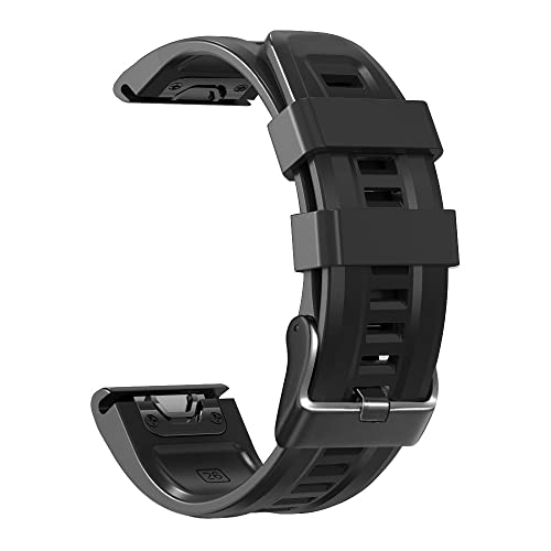 GHFHSG 26 mm Smartwatch-Armband für Garmin Fenix 7X 5X Plus 6X Pro 3 3HR Tactix Delta, offizielles Silikon-Armband, 26mm Fenix 7X 3HR, Achat von GHFHSG