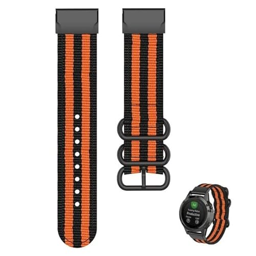 GHFHSG Geflochtenes Nylon-Uhrenarmband für Garmin Fenix 6X 6 Pro 5X 5 Plus 3HR Fenix 7 7X Armband, Schnellverschluss-Armband-Zubehör, For Approach S60 S62, Achat von GHFHSG