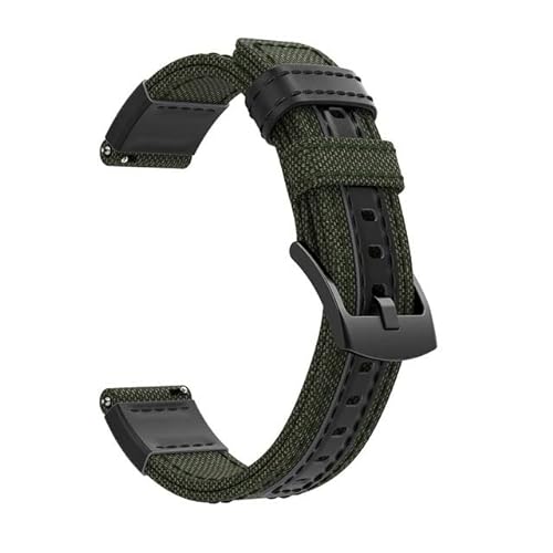 GHFHSG Nylon-Canvas-Armband für Garmin Vivoactive 3/4/Forerunner 645 245M 745/Venu SQ/S40 Sport Smart Quick Replacement Wristband Correa, For Approach S40, Achat von GHFHSG