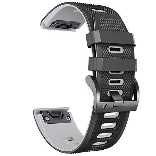 GHFHSG Quickfit-Uhrenarmband für Garmin Fenix 6 6X Pro 5X 5 Plus 3HR 935 945 MK2 Enduro Schnellverschluss-Uhrenarmband aus Silikon, 22 mm / 26 mm, 22mm Fenix 5 5Plus, Achat von GHFHSG