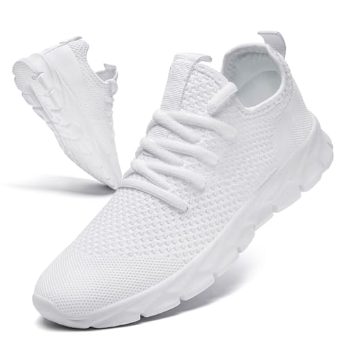 GHFKKB Schuhe Damen Weiss Sneaker Sportschuhe Laufschuhe Tennisschuhe Turnschuhe Freizeitschuhe Straßenlaufschuhe Weiß 41 von GHFKKB