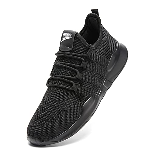 GHFKKB Laufschuhe Herren Turnschuhe Joggingschuhe Leichtgewichts Sneaker Tennisschuhe Fitness Trainingsschuhe Atmungsaktiv Sportschuhe Walking Schuhe Schwarz 39 von GHFKKB