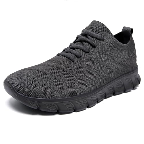 GHFKKB Laufschuhe Herren Turnschuhe Tennisschuhe Leichtgewichts Sneaker Tennisschuhe Fitness Joggingschuhe Trainingsschuhe Atmungsaktiv Sportschuhe Walking Schuhe-Dark_Gray-42 von GHFKKB