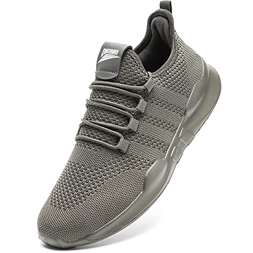 Laufschuhe Herren Turnschuhe Joggingschuhe Leichtgewichts Sneaker Tennisschuhe Fitness Trainingsschuhe Atmungsaktiv Sportschuhe Walking Schuhe Gray 45 von GHFKKB