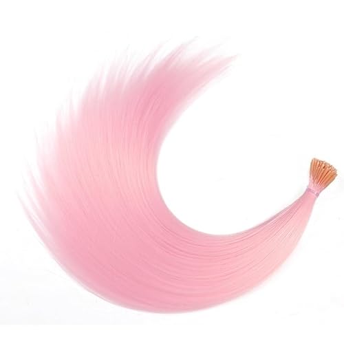 FederhaarverläNgerungs Set Synthetische farbige I-Tip-Haarverlängerungen mit Federn, 10–50 Stränge/Packung, Hochtemperaturfaser-Perückenzubehör for Damen, einfarbiges Haar(13,16inches-40PCS) von GHHZML
