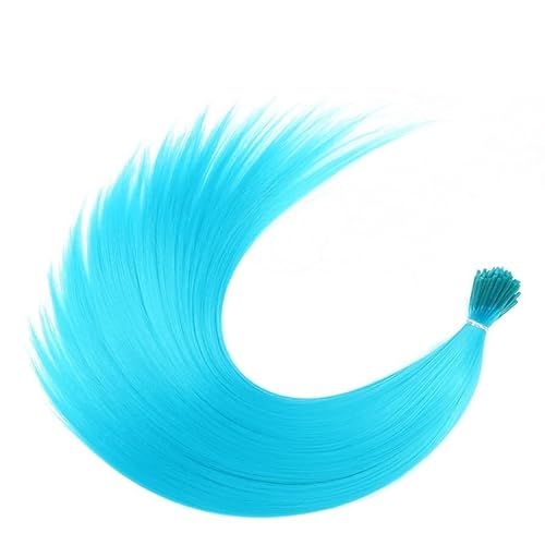 FederhaarverläNgerungs Set Synthetische farbige I-Tip-Haarverlängerungen mit Federn, 10–50 Stränge/Packung, Hochtemperaturfaser-Perückenzubehör for Damen, einfarbiges Haar(7,16inches-40PCS) von GHHZML