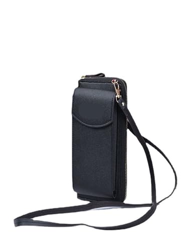 GHHZML Henkeltasche Damen Einzelner Schulter Crossbody Unterarmtasche Satchel Multi Card Position Card Bag Keycase Female(Black) von GHHZML