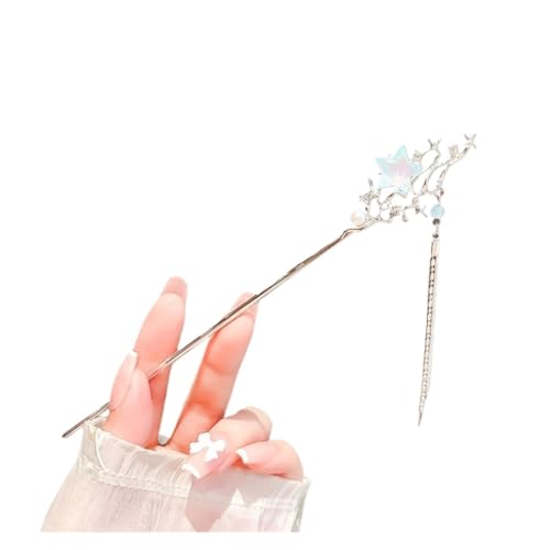 Haarstab 2 Stück klare und coole Halbmond-Haarnadel for Frauen mit Nischendesign und moderner, einfacher und personalisierter Haarnadel(Style 02) von GHHZML