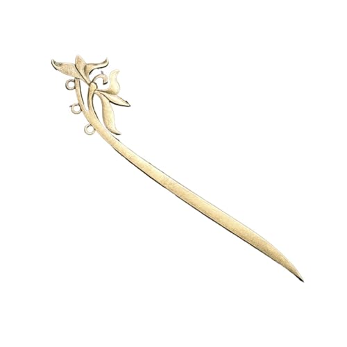 Haarstab 2 stücke Antike Gericht Stil Lotus Haar Stick Frauen Charme Exquisite Blume Lange Haarnadel Traditionellen Kopfschmuck von GHHZML