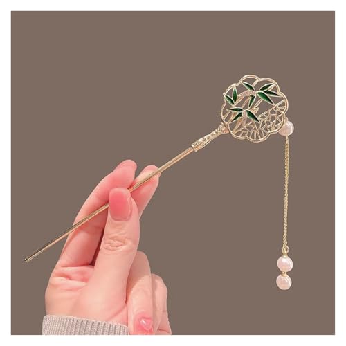 Haarstab 2 stücke Klassische Haar Stick Blume Haarnadel Handgemachte Haarnadeln Frauen Schmuck Haar Ornamente(Color-04) von GHHZML