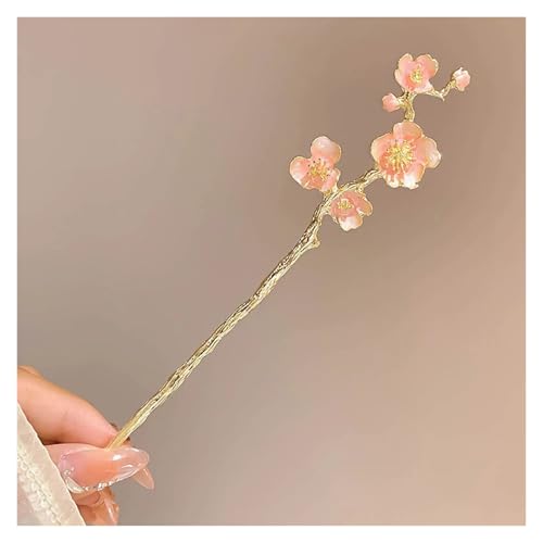 Haarstab 2 stücke Klassische Haar Stick Blume Haarnadel Handgemachte Haarnadeln Frauen Schmuck Haar Ornamente(Color-06) von GHHZML