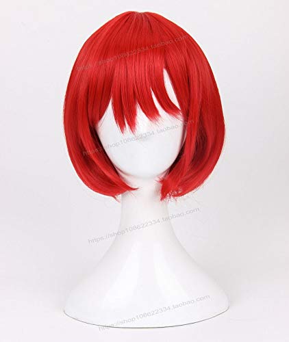 Akagami no Shirayuki Snow White Princess Red Short Shirayuki Cosplay Wig Party Carnival Synthetic Hair wigs AZ-257 von SKYXD