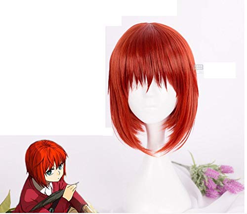 Anime Mahoutsukai no Yome Hatori Chise Cosplay Wig Short Orange Red Heat Resistant Synthetic Hair Wig + Wig Cap von GHK