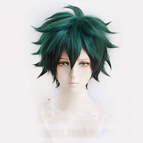 Anime My Hero Academia Cosplay Izuku Midoriya Wig Boku No Hero Academia Academy Cosplay Hair Izuku Midoriya Deku Wigs + Hairnet von GHK