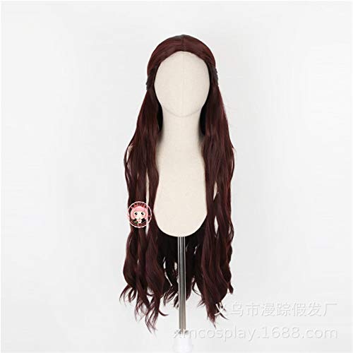 Ein Lied aus Eis und Feuer Game Of Thrones Melisandre Cosplay Perücken Frauen Langwelliges Haar Festival Party Kostüm Perücke D-2309 von SKYXD