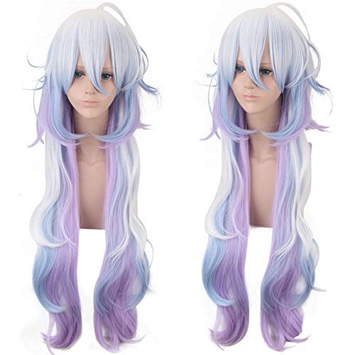 GHK 100 cm Synthetische FGO Schicksal Grand Order Merlin Layered Lange Wellenförmige Haar Ombre Perücke Cosplay Anime Halloween Kostüm Party Frau Perücken GHK 100 cm Synthetische FGO Schicksal Grand Order Merlin Layered Lange Wellenförmige Haar Ombre Perücke Cosplay Anime Halloween Kostüm Party Frau Perücken von GHK