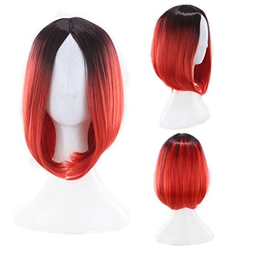 GHK 12 zoll Kurze Bob Perücken Für Frauen Kunsthaar Anime Cosplay Two Tone Schwarz Rosa Grau Blau Grün Rot Lila Blond Ombre Perücke schwarz grün 2 GHK 12 zoll Kurze Bob Perücken Für Frauen Kunsthaar Anime Cosplay Two Tone Schwarz Rosa Grau Blau Grün Rot Lila Blond Ombre Perücke schwarz grün 2 von GHK