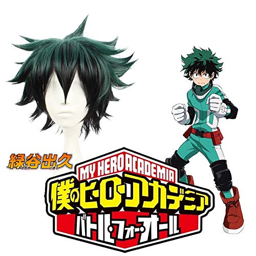 GHK 2019 Anime My Hero Academia Geschwollene Kurze Cosplay Perücke No Hero Academia/Academy Cosplay Haar Izuku Midoriya Deku Perücken Für Männer von GHK