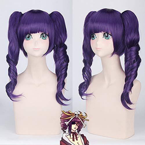 GHK 40 cm Bleach katenkyoukotsu Lila Anime Cosplay Perücke Mit Doppel Wellenförmige Pferdeschwanz Hitzebeständige Synthetische Haar Perücken Für Frauen GHK 40 cm Bleach katenkyoukotsu Lila Anime Cosplay Perücke Mit Doppel Wellenförmige Pferdeschwanz Hitzebeständige Synthetische Haar Perücken Für Frauen von GHK