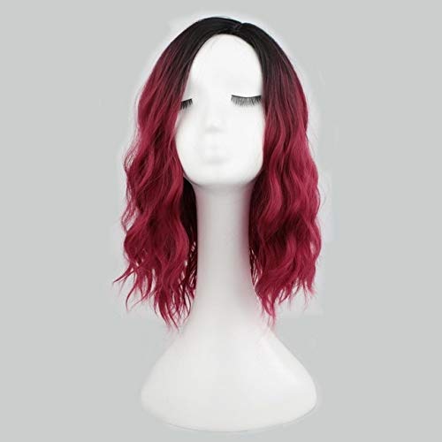 GHK Anime Kurze Lockige Ombre Perücke Cosplay Synthetische Haar Frauen Hitzebeständige Lolita Two Tone Perücken Für Kostüm Party 35 cm rot ombre GHK Anime Kurze Lockige Ombre Perücke Cosplay Synthetische Haar Frauen Hitzebeständige Lolita Two Tone Perücken Für Kostüm Party 35 cm rot ombre von GHK