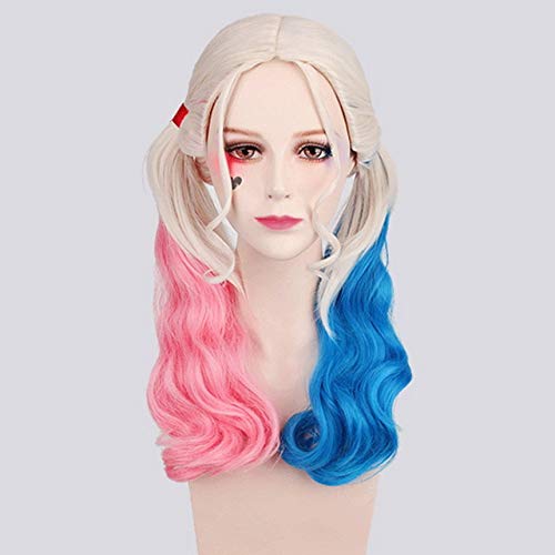 GHK Batman Selbstmordkommando Harley Quinn Harleen Quinzel Cosplay Perücke Kunsthaar Halloween Kostüm Pferdeschwanz Perücken Für Frauen Perucas PL-600 GHK Batman Selbstmordkommando Harley Quinn Harleen Quinzel Cosplay Perücke Kunsthaar Halloween Kostüm Pferdeschwanz Perücken Für Frauen Perucas PL-600 von GHK