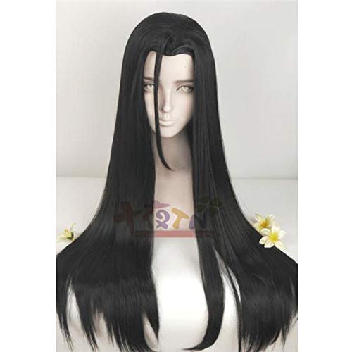 GHK Biamoxer 7 Styles Großmeister des dämonischen Anbaus Wei Wuxian Styled Schwarz Lange Cosplay Perücke Rot Stirnband Free Style 7 von GHK