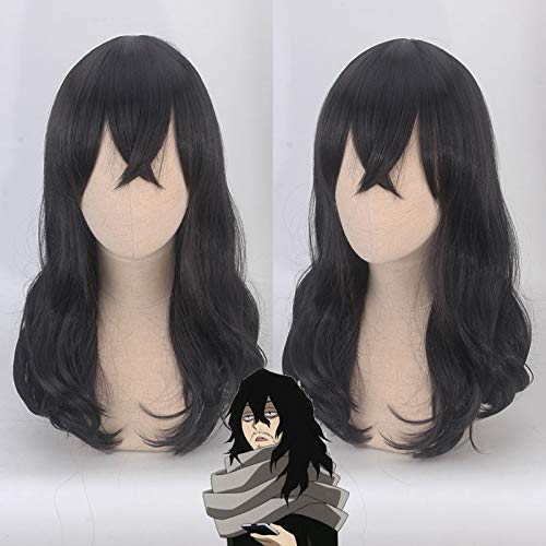 GHK Biamoxer Anime My Hero Academia 3 Cosplay Perücke Shouta Aizawa Der löschende Held Eraserhead Boku no Hero Academia 3. Staffel Synthet GHK Biamoxer Anime My Hero Academia 3 Cosplay Perücke Shouta Aizawa Der löschende Held Eraserhead Boku no Hero Academia 3. Staffel Synthet von GHK