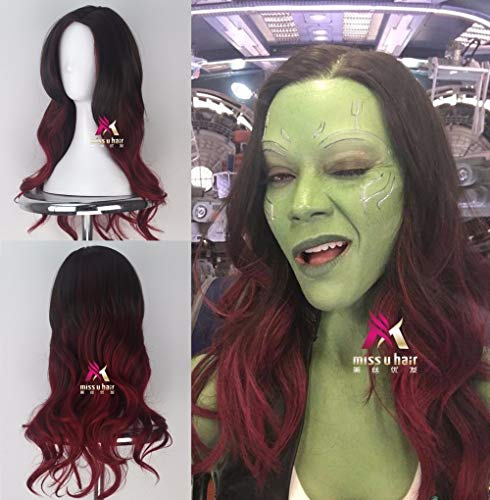 GHK Biamoxer Cosplay Perücken Guardians of the Galaxy Vol. 2 lange lockige Farbverlauf schwarz rot Kunsthaar für Erwachsene GHK Biamoxer Cosplay Perücken Guardians of the Galaxy Vol. 2 lange lockige Farbverlauf schwarz rot Kunsthaar für Erwachsene von GHK