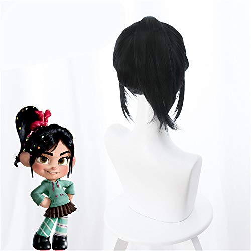 GHK Black Ralph bricht das Internet Wrack-It Ralph 2 Vanellope Cosplay Perücke Halloween Cosplay Prop Headwear purim Karneval Requisiten von GHK