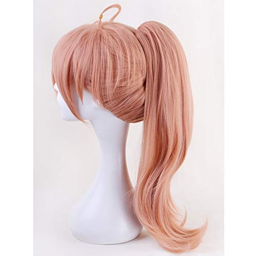 GHK FGO Fate Grand Order Hellrosa Pferdeschwanz Perücke Cosplay Kostüm Kunsthaar Romani Archaman Halloween Kostüm Party Perücken 60cm von GHK