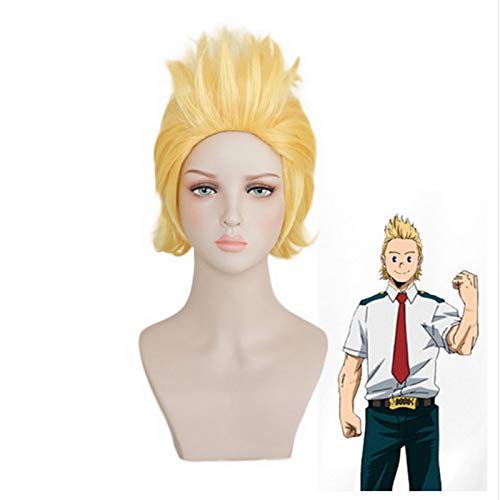 GHK Halloween My Hero Academia BIG 3 Millionen Mirio Toogata Kurze Goldene Perücke Cosplay Kostüm Boku no Hero Academia Haar Perücken Für Männer von GHK