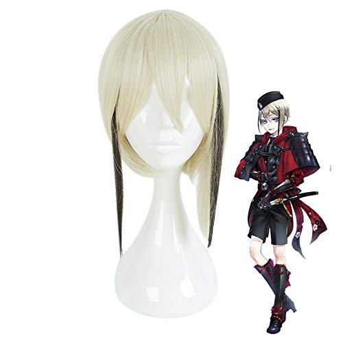 GHK Hyuuga Masamune Cosplay Perücke Hitzebeständige Haar Für Frauen Männer Halloween Party Perücke Kostüme PropsTouken Ranbu Online Perücke von GHK